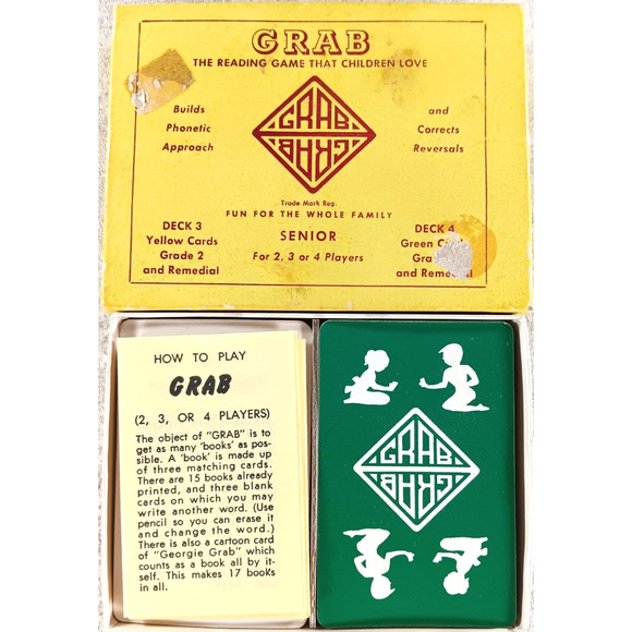 Grab The Reading Game that Children Love Vintage Rare Game - Picture 3 of 3